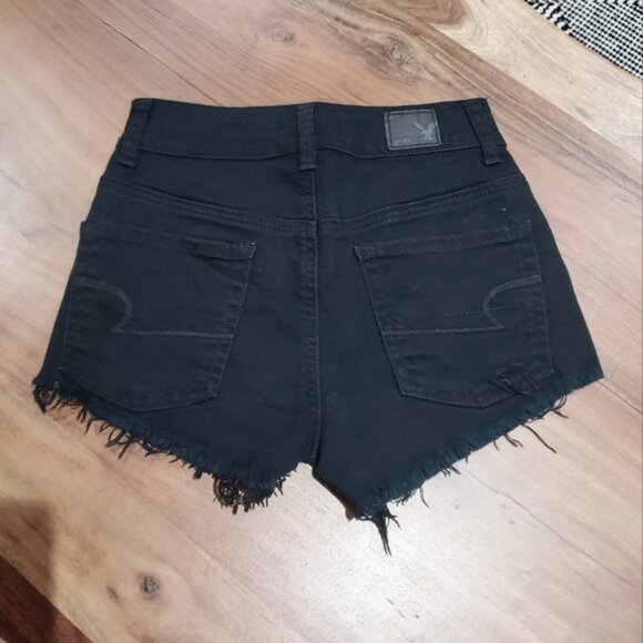 AEO- Hi-Rise Festival Fringe Shorts-Rare- NWT- Size 00 - Picture 6 of 15